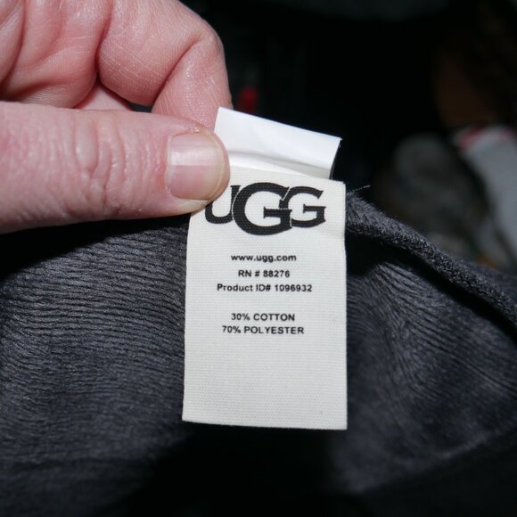 Ugg Men's Luxury Robe Pockets Black Men's Size XL/XXL Heavyweight Thermal Warm - Picture 10 of 10